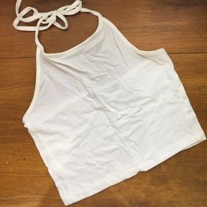 BRANDY MELVILLE White Halter Top